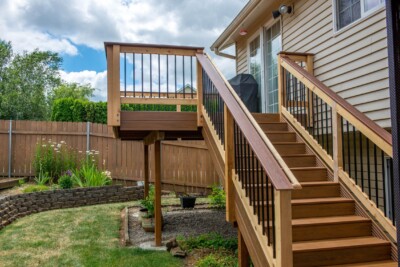 Cedar Deck Railing System for a Robust Wood Porch or Deck